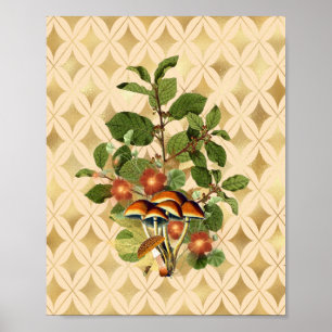 Fancy Woodland Botanicals Cottagecore Poster