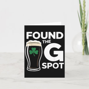 Fand den G Spot lustig St Patricks Day Karte