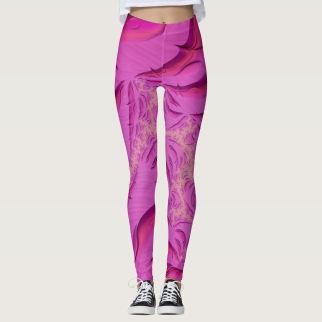 ~ FANDANGO Fraktal Design Pattern ~ Original ~ Leggings (Vorderseite)
