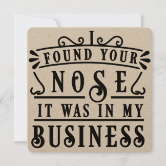 FANDEN SIE IHRE NASE EINLADUNG