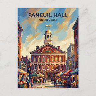 Faneuil Hall Massachusetts Postkarte