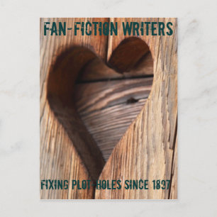 Fanfiction Writers: Fixing Plot-Loches seit 1897 Postkarte