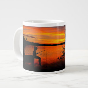 Fang bei Sonnenuntergang Jumbo-Tasse