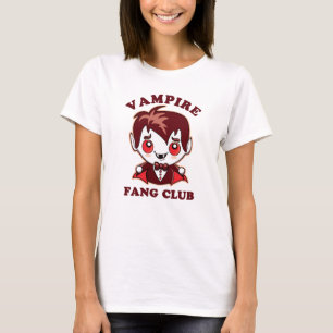 Fang Club Funny Puff und Niedlich Vampire T-Shirt