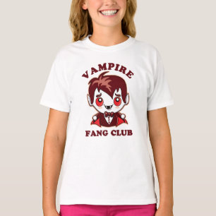 Fang Club   Funny Puff und Niedlich Vampire T-Shirt