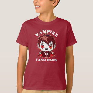 Fang Club   Funny Puff und Niedlich Vampire T-Shirt
