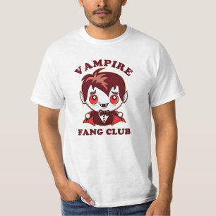 Fang Club   Funny Puff und Niedlich Vampire T-Shirt