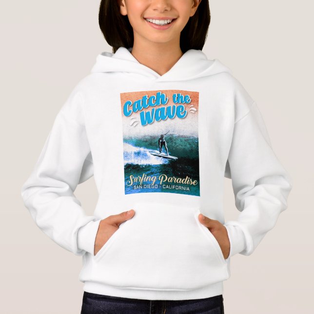 Fang das Wellenreitparadies Hoodie (Vorderseite)