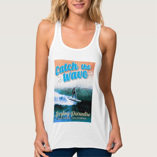 Fang das Wellenreitparadies Tank Top (Vorderseite)