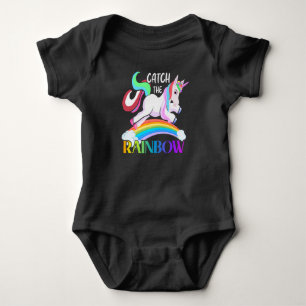 Fang den Regenbogen - Einhorndesign-15989 Baby Strampler