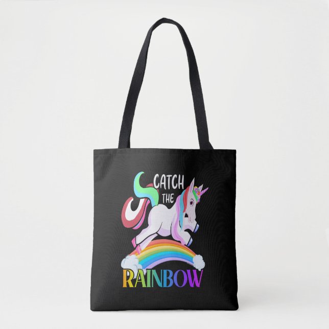 Fang den Regenbogen - Einhorndesigns (Vorderseite)