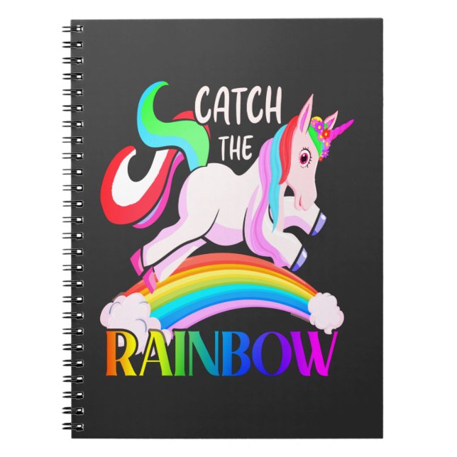 Fang den Regenbogen - Einhorndesigns-15989 Notizblock (Vorderseite)