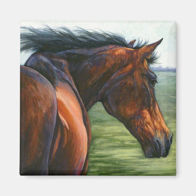 Fang den Wind - Bay Horse Magnet (Vorne)