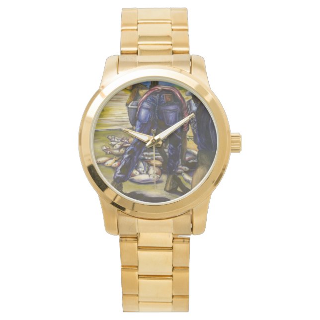 Fang des Morgens, Hafen Insel, Bahamas Armbanduhr (Vorderseite)