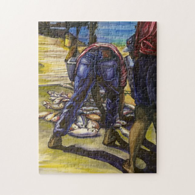 Fang des Morgens, Hafeninsel Puzzle (Vertikal)