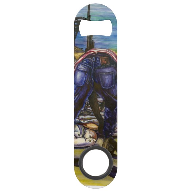 Fang des Morgens, Hafeninsel Speedflaschenöffner (Vorderseite)