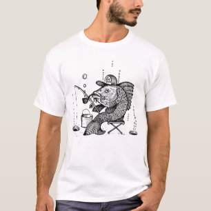 Fang des Tages: Ein Fischgeschmack in Tinte und Bl T-Shirt