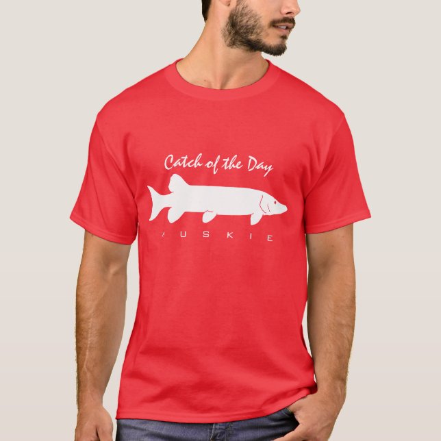 Fang des Tages - Muskie T - Shirt (Vorderseite)