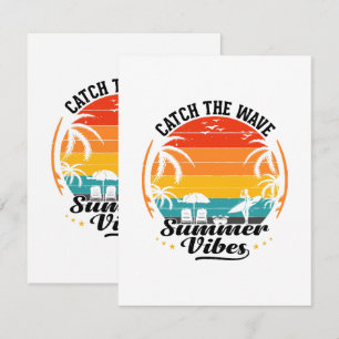 Fang die Wave Summer Vibes Begleitkarte