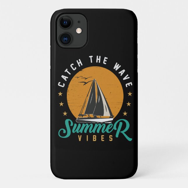 Fang die Wave Summer Vibes Case-Mate iPhone Hülle (Rückseite)