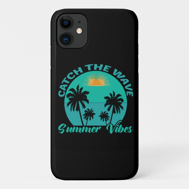 Fang die Wave Summer Vibes Case-Mate iPhone Hülle (Rückseite)