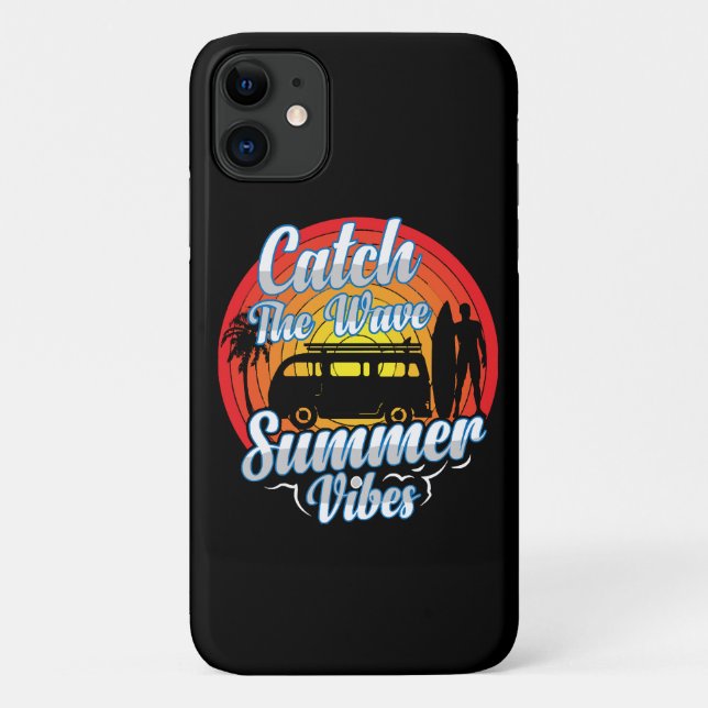Fang die Wave Summer Vibes Case-Mate iPhone Hülle (Rückseite)