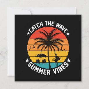 Fang die Wave Summer Vibes Einladung