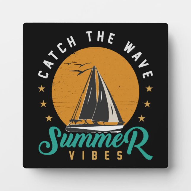 Fang die Wave Summer Vibes Fotoplatte (Vorderseite)