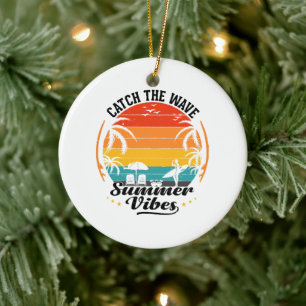 Fang die Wave Summer Vibes Keramik Ornament