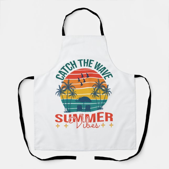 Fang die Wave Summer Vibes Schürze (Vorderseite)