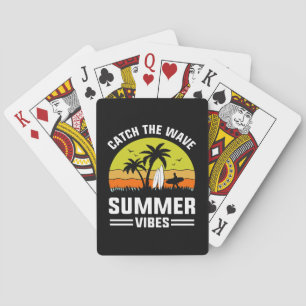 Fang die Wave Summer Vibes Spielkarten