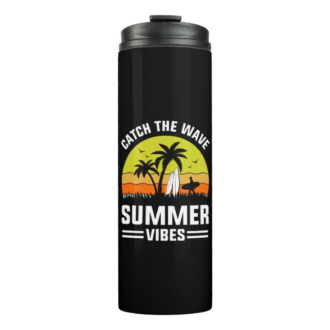 Fang die Wave Summer Vibes Thermosbecher (Vorderseite)