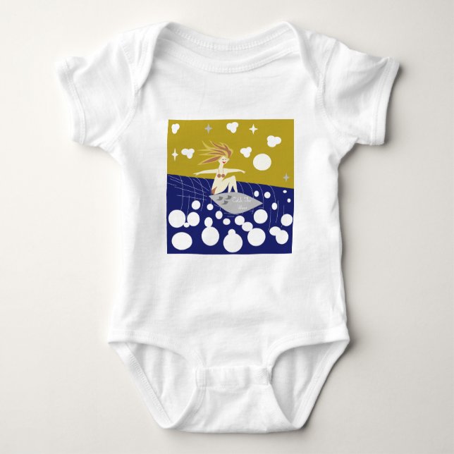 Fang die Welle Baby Strampler (Vorderseite)