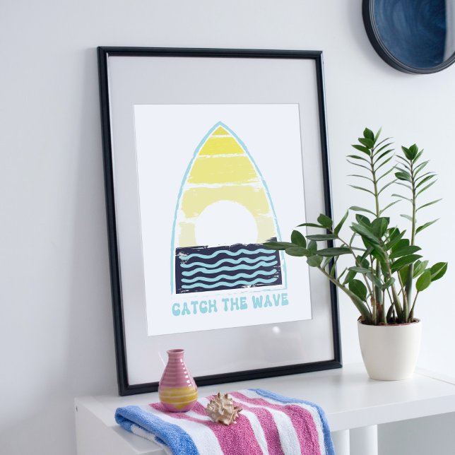 Fang die Welle. Sommerzeitgestaltung. Poster (Von Creator hochgeladen)