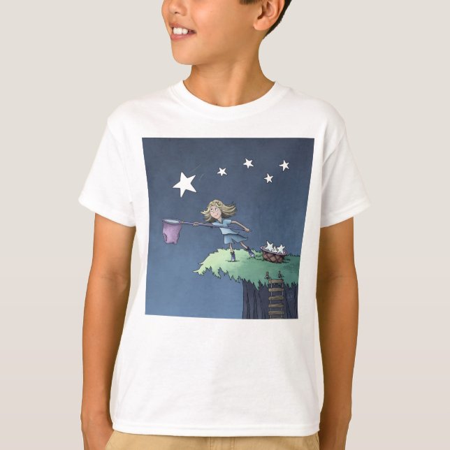 Fang einen Stern, der herunter geht - T - Shirt sa (Vorderseite)