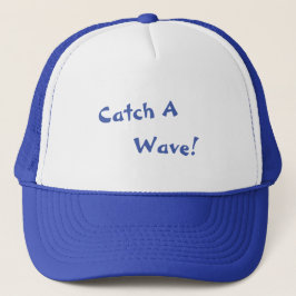 Fang einen Wave Blue Hat Truckerkappe