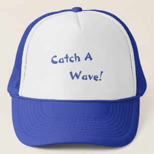 Fang einen Wave Blue Hat Truckerkappe