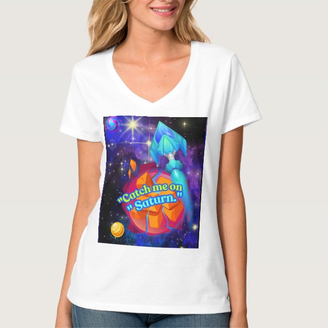 Fang mich auf Saturn T-Shirt (Vorderseite)