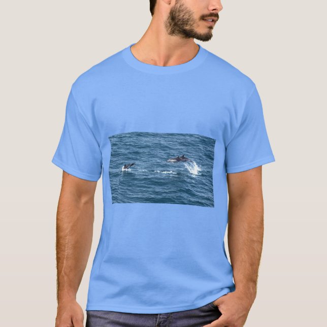 Fang mich, wenn du kannst.  Delfine T-Shirt (Vorderseite)