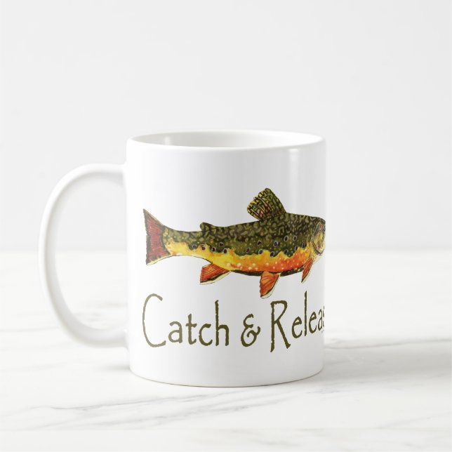 Fang- und Freilandfischerei Kaffeetasse (Links)