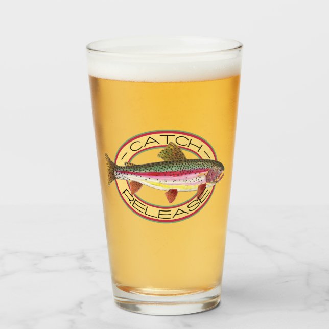 Fang- und Freilassung der Regenbogenforelle Fisher Glas (Vorne (Gefüllt))