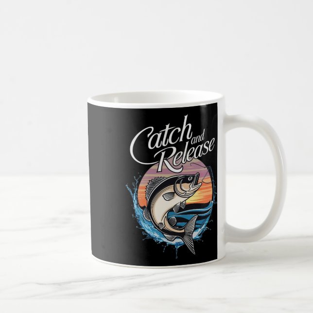 Fang- und Freisetzungsfischerei Kaffeetasse (Rechts)