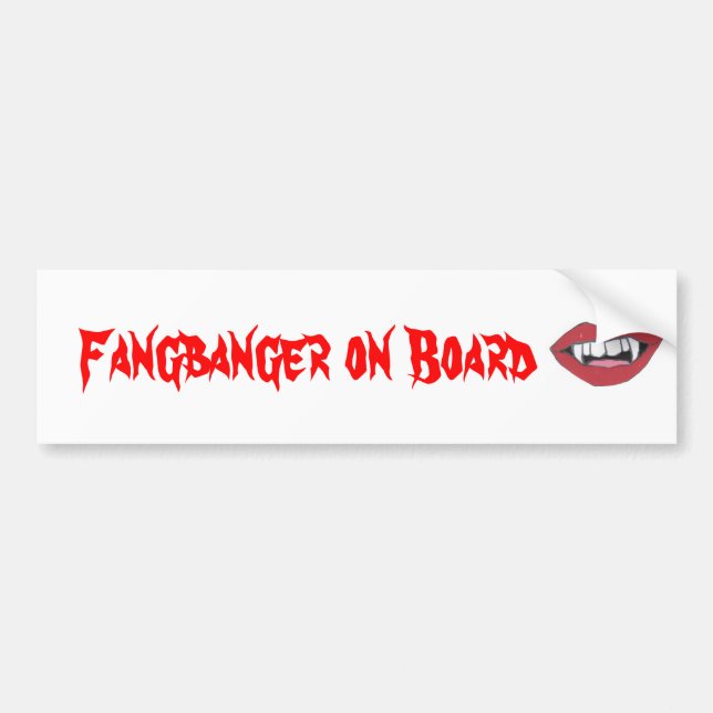 Fangbanger an Bord Autoaufkleber (Vorne)