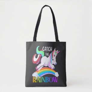 Fange das Regenbogen-Einhorn-Design
