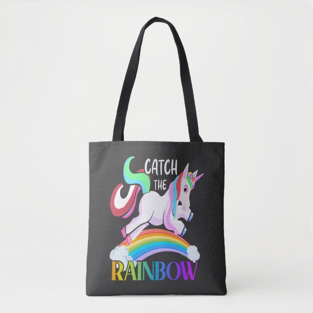 Fange das Regenbogen-Einhorn-Design (Vorderseite)