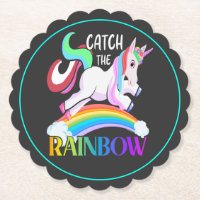 Fange das Regenbogen-Einhorn-Design