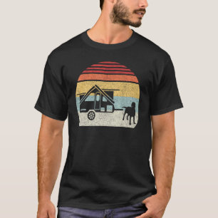 Fange einige Strahlen Retro Vintage Hund Aliner A- T-Shirt