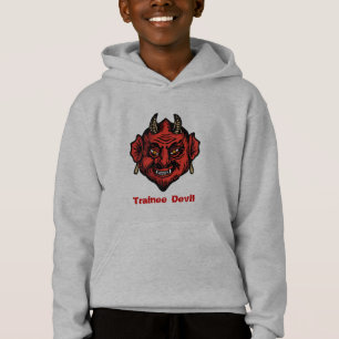 Fanged Red Devil with Horns Sweshirt Hoodie
