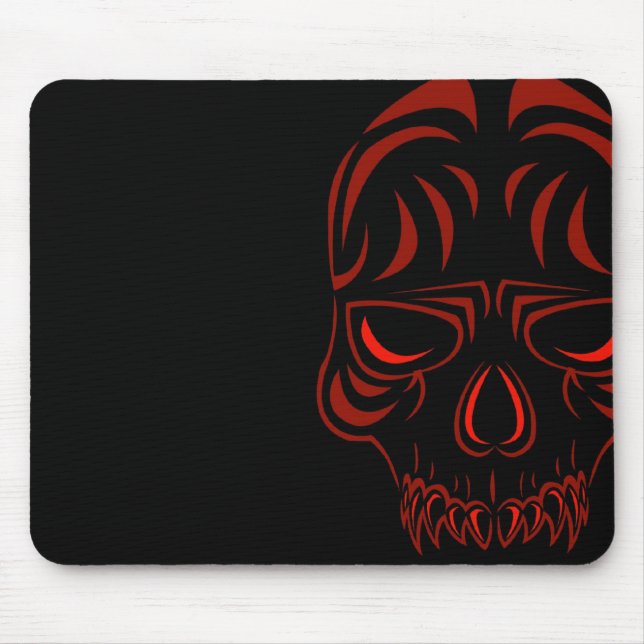 Fanged Schädel Mousepad (Vorne)