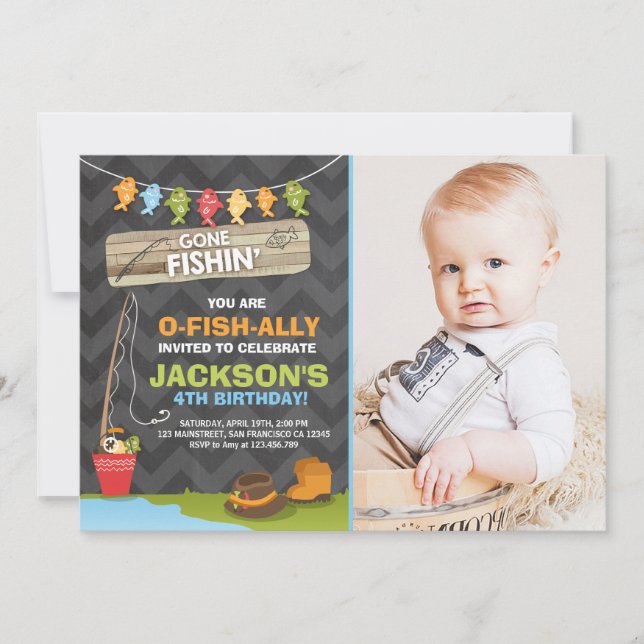 Fangeinladung Party Junge Einladung (Vorderseite)